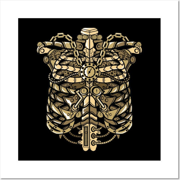 Steampunk-Ribcage Wall Art by Eoli Studio